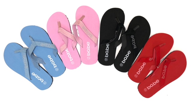 babe flip flops