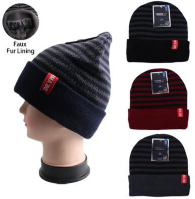 #9H-10003 'Thermaxxx' Winter HAT W/ Fur Lining - $2.50 each (24 pieces)
