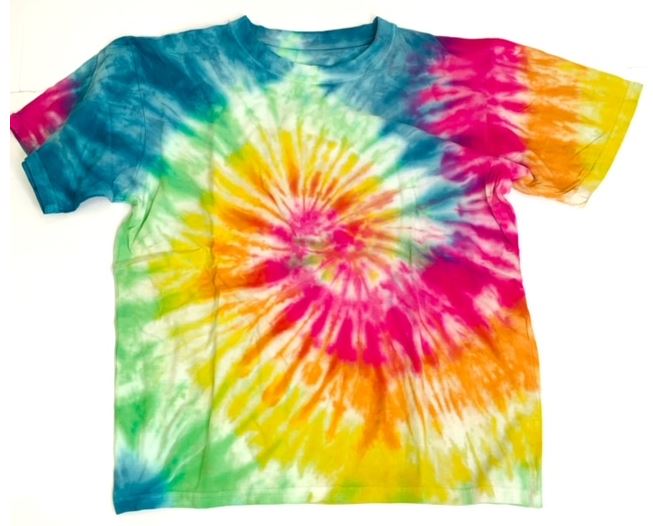 #230-20-2 New! Tie Dye Swirl Tees - $3.50 each(12 pieces)