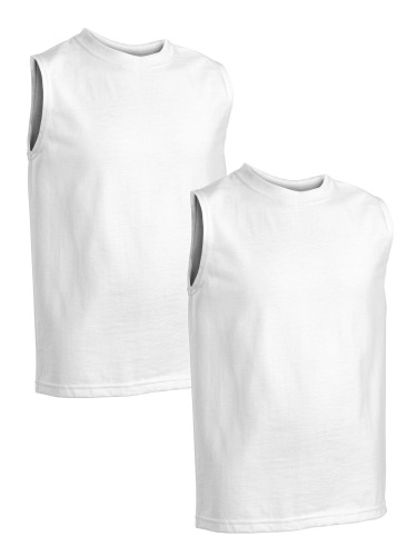 men's white muscle tee shirts