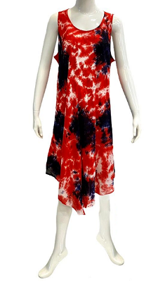 #575-2229 Crepe TIE DYE Sundress - O/S - $6.75 each (12 pcs)