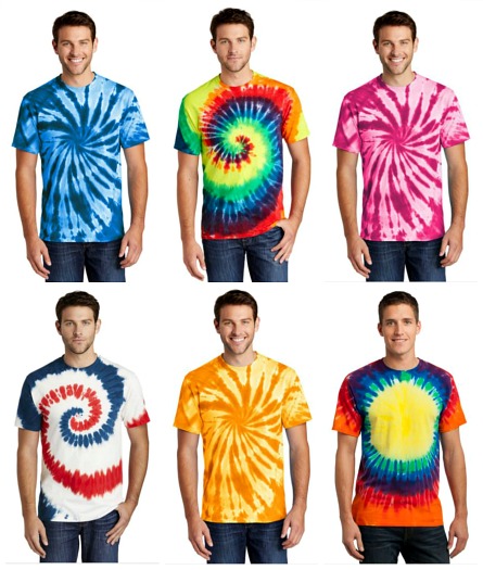 #229-PROMO! Assorted Tie Dye T-shirts(S-2X) - $3.00 each (72 pieces)
