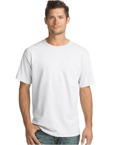 #273-WG 'Hanes' White T-Shirts-S,M,L,XL $1.00 ea, 2X-4X $1.50 ea