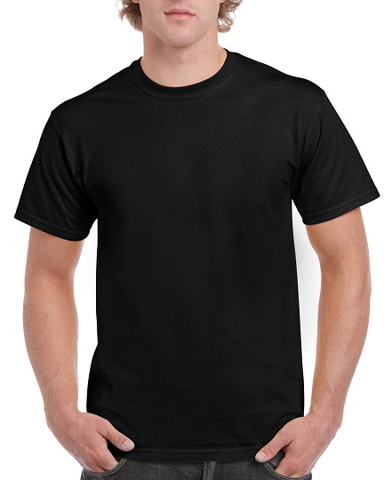 #273-B 'Gildan' T-SHIRTs - Black - (12 piece minimum)