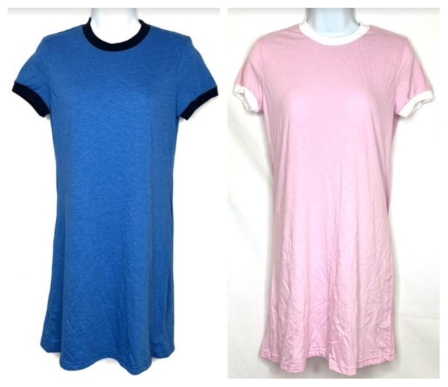 #575-AA-TSD 'American Apparel' Ringer T-shirt DRESS - $1.50 each(24 pieces))