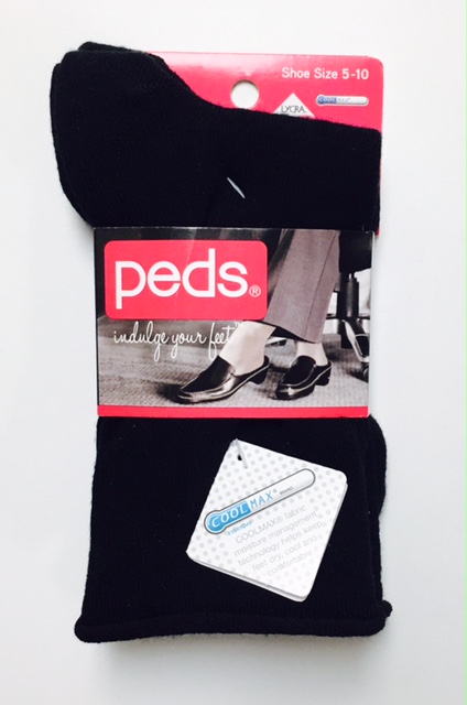 #6-9033 Peds Coolmax Roll Top Casual Crew(SHOE 5-10) - $.50 per pk(30 packs)