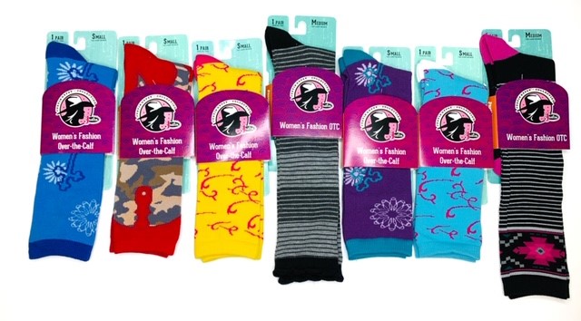 #6-J-FK 'Justin BOOTS' Fashion Over-the-Calf Sock - $.50 per pair(30 pairs)