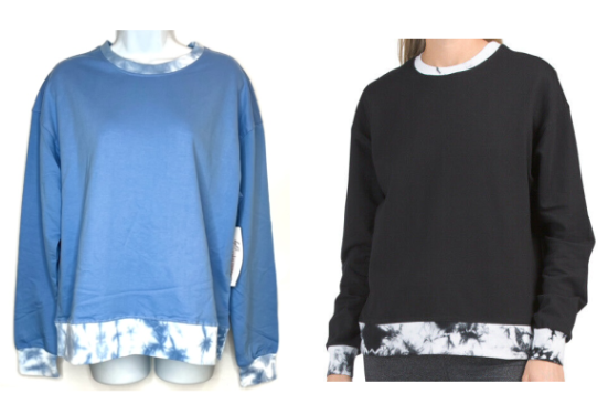 #7W-11778 Tie Dye Women's Crewneck SWEATSHIRT - $2.50 each (30 pieces)