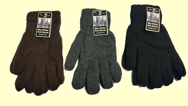 #9G-70052 Men's Heavy Duty Wool Knit GLOVES - $1.50 per pair(36 pairs)