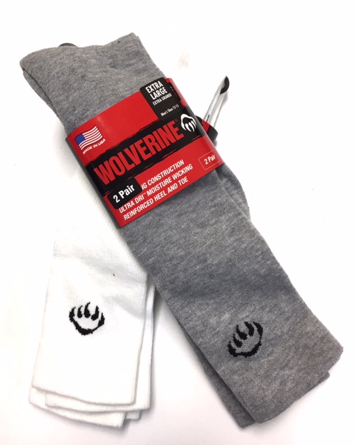 wolverine men's ultimate safety over the calf boot socks