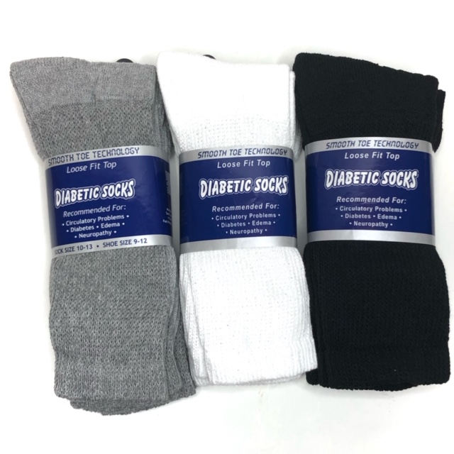 ''#9-914 Diabetic Socks - Size 9-11, 10-13 & 13-15 - MADE IN USA!''