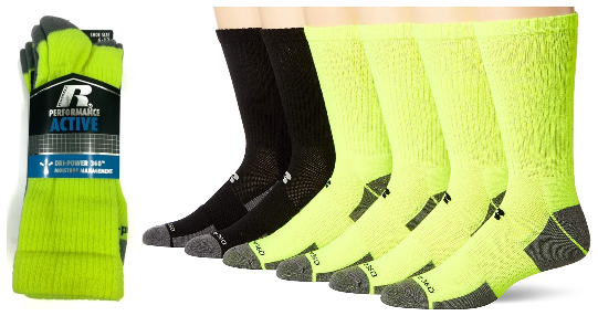 russell socks dri power 360