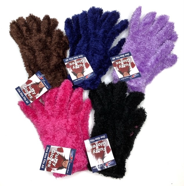 #9G-70152 Women' Fuzzy GLOVE - $1.25 each (36 pairs)