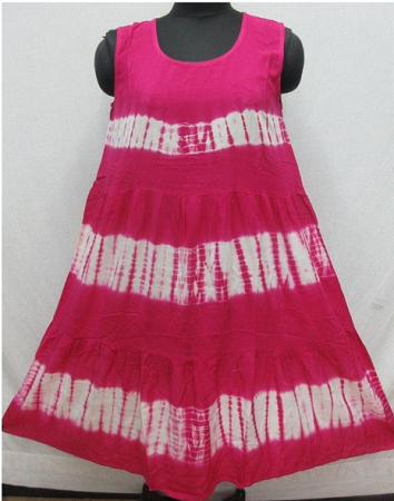 #575-1750 Tie Dye Tiered DRESS - S-XL - $7.00 each (12 Pcs)