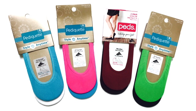 #6-9337 Peds 2-pk. Womens Pediquette Liner Socks SHOE size 5-10 $1.00 pk(30 pks)