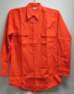 blaze orange flannel shirt