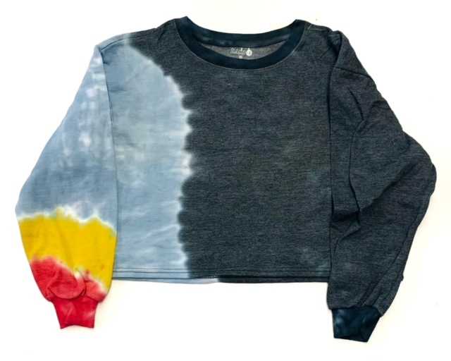 #7W-JW70 Tie Dye Crop Top SWEATSHIRT - $5.00 each(24 pieces)