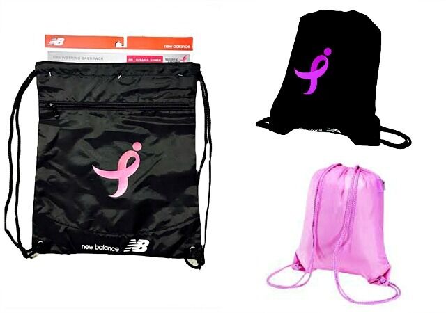 #5-NBS 'New Balance' Susan Komen Drawstring Napsack - $3.00 each(12 BAGs)