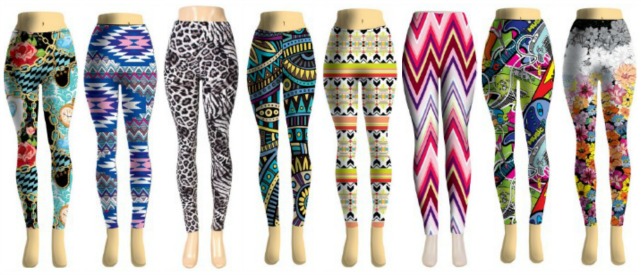 womens print leggings